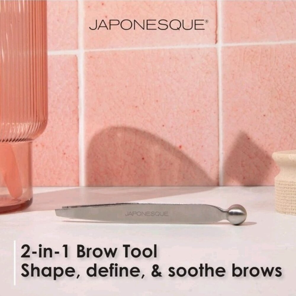 JAPONESQUE Shape & Soothe Tweezer 2-in-1 Tool Slant Tweezer - Picture 5 of 5